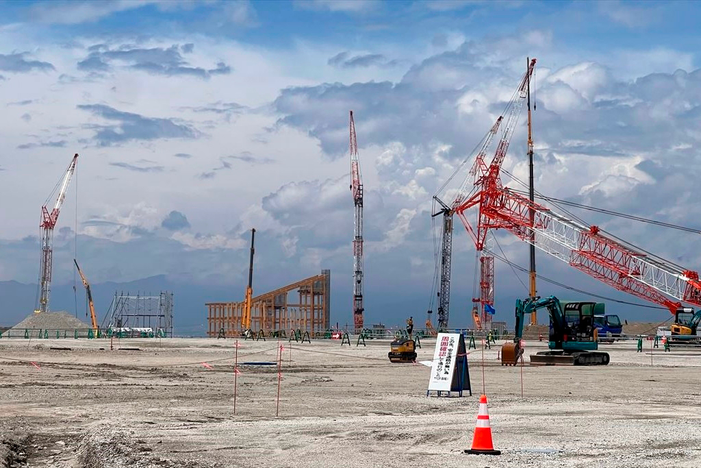 2025年の大阪・関西万博の会場整備の様子（写真：田口 由大）