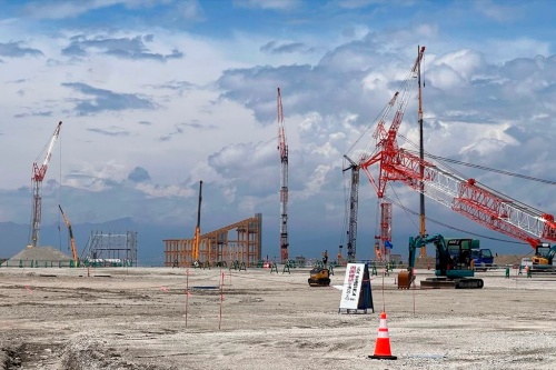 2025年の大阪・関西万博の会場整備の様子(写真:田口 由大)