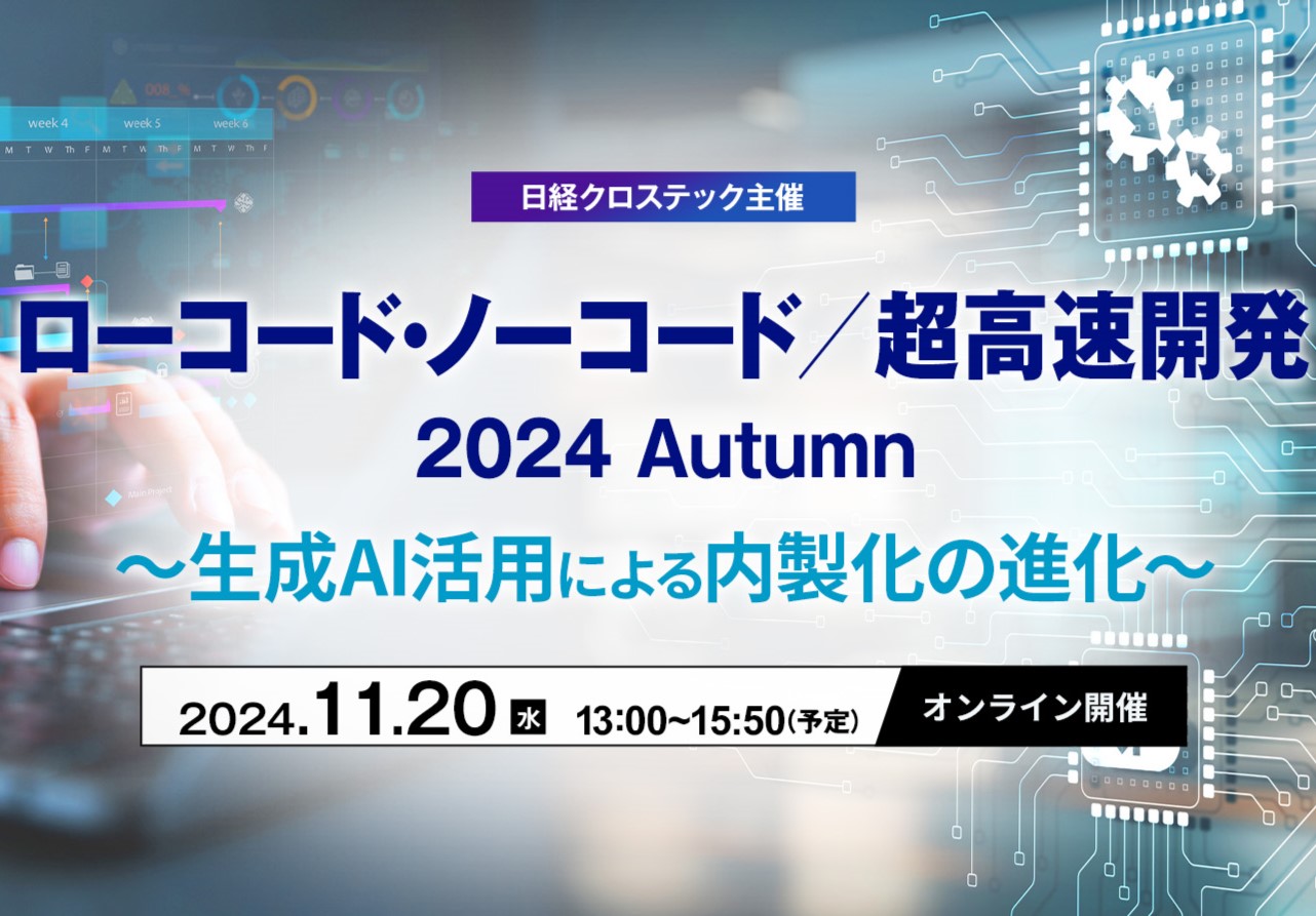 ローコード・ノーコード/超高速開発 2024 Autumn