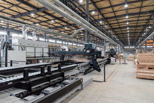 木材工場の内部
