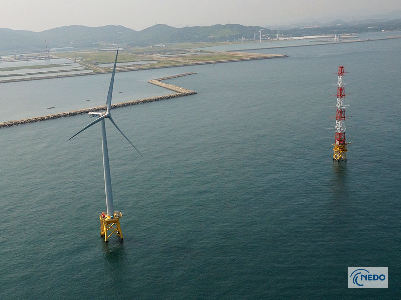 着床式洋上風力発電設備のイメージ