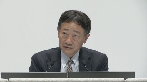 説明会に登壇したソニー セミコンダクタソリューションズ(SSS)代表取締役社長 兼 CEOの清水照士氏